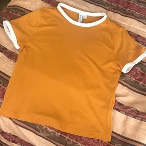 Dark mustard yellow t-shirt